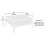 Table de jeu / jeu, finition blanche