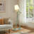 Modern Swing Arm Wood Floor Lamp For Living Room, Bedroom, And Office - Creative Arc Design Decorative Reading Light