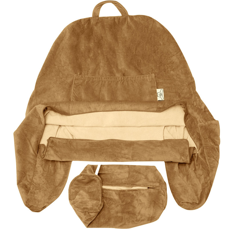 Housse de coussin d'extérieur, Brun clair