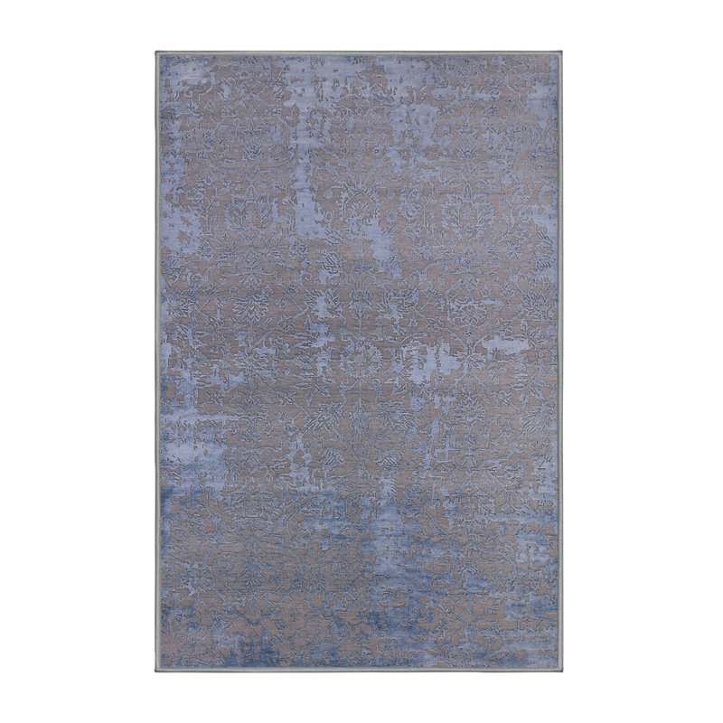 Tapis bleu / brun Sharleen, Rectangle 2 pi x 3 pi