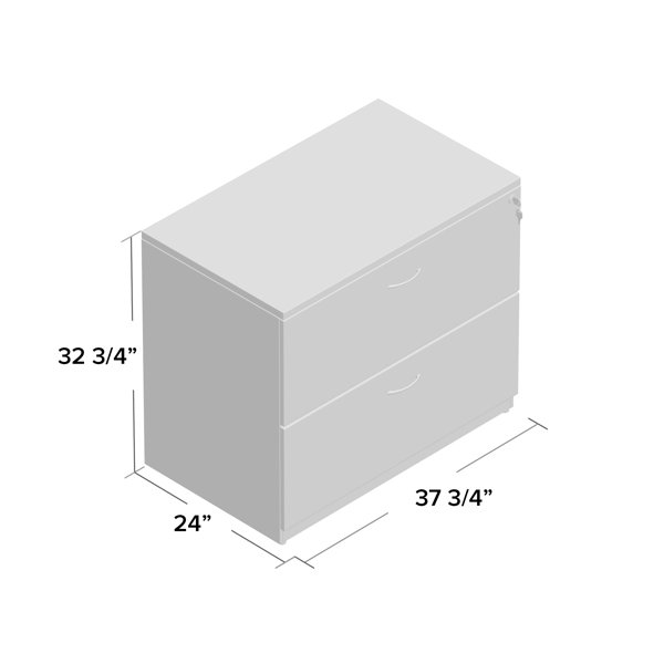 Archivador de 2 cajones de 37,8'' de ancho serie Essentials