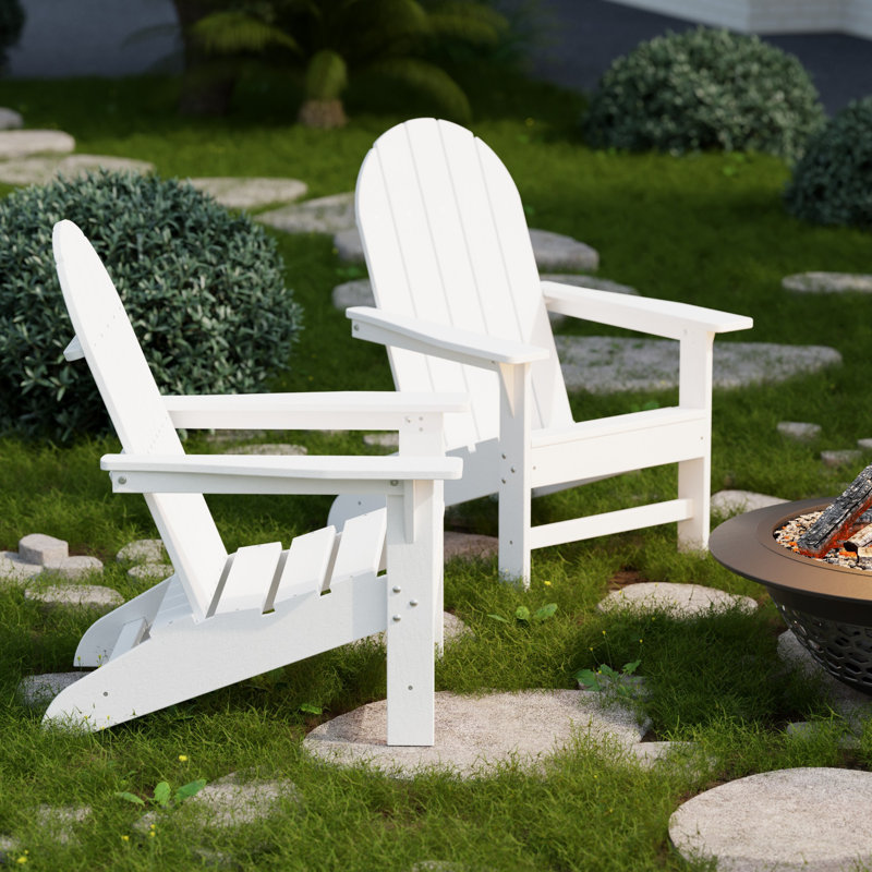 Freedom 4-Piece Traditional Adirondack Conversation Set, White