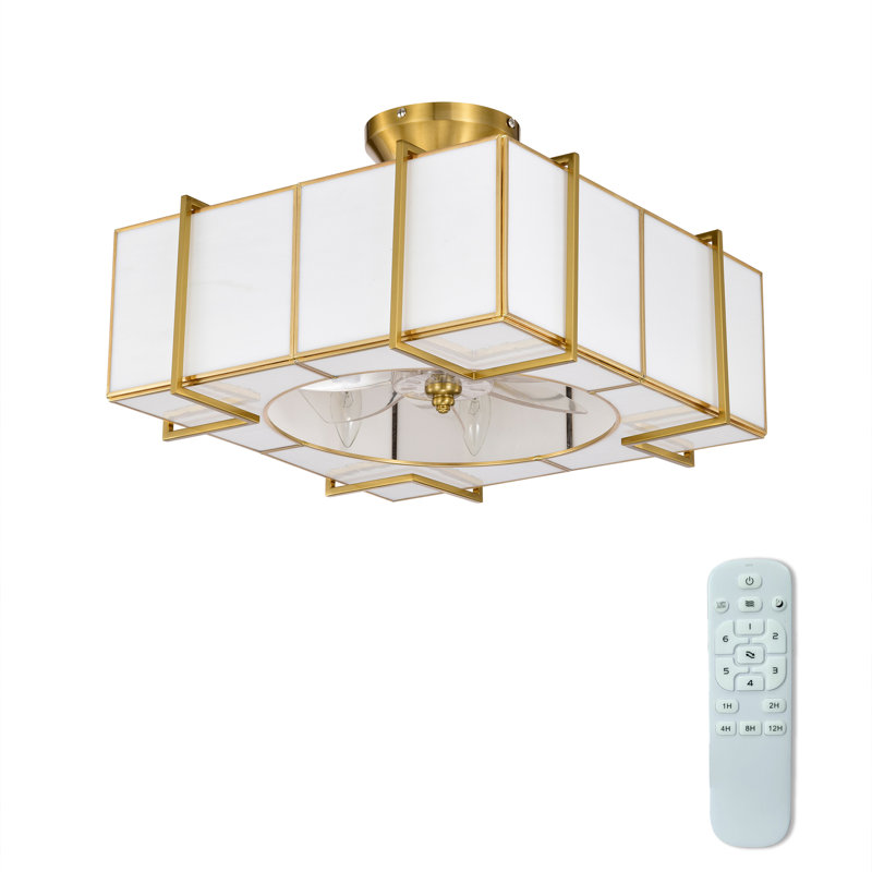 Plafonnier éclairé en verre Tiffany Olapine
