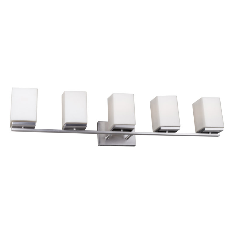 Linch 5 - Light Dimmable Vanity Light, Brushed Nickel