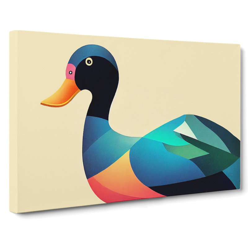 Stimulating Abstract Duck - Wrapped Canvas, 35cm H x 50cm W x 3cm D