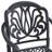 Cast Aluminum Patio Dining Chair Set Of 4 With Elegant Carved Design And Comfortable Cushions For Outdoor Relaxation-108887265