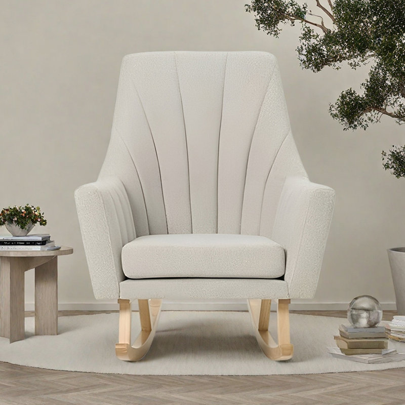 Chaise berçante simple avec coussin épais