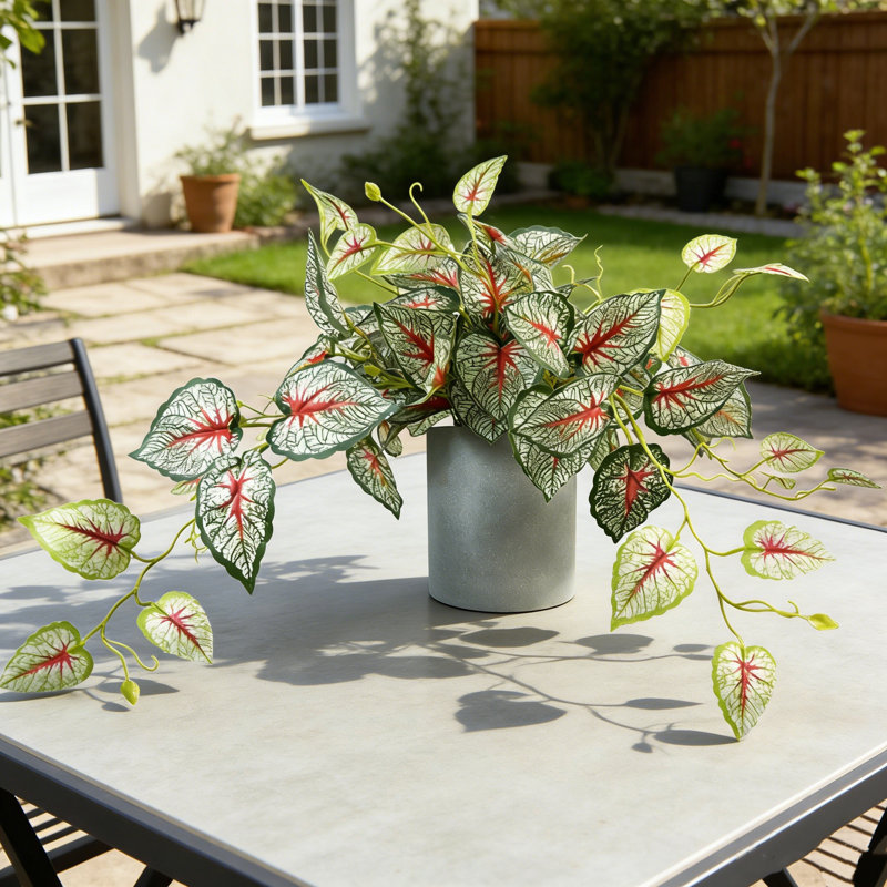 Plantes artificielles avec pot en plastique