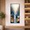 «Blue Gold Blue and Gold Cascade Valley II», reproduction d'art sur toile, art mural