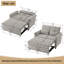 2 Seater Linen Sofa Bed-1172008661