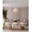 Transitional Gold LED 3 Tier Mesh Chandelier