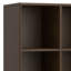 Harper 43"H Solid Wood Mid-Century Modern 6-Cube Bookcase with Drawers, Tapered Legs and Open Cubbies