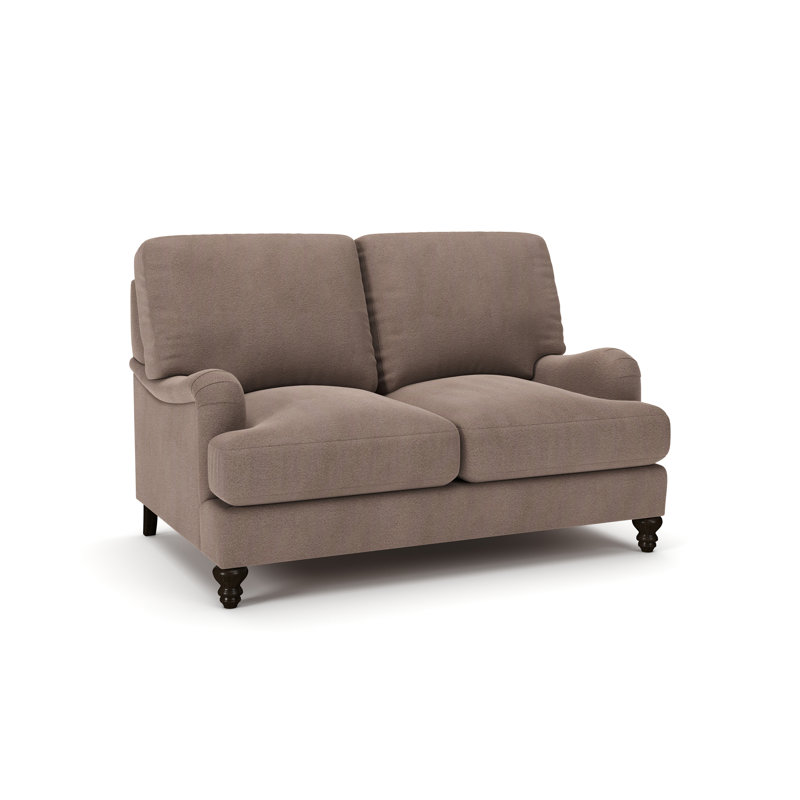 Walters Upholstered 59'' Loveseat, Bella Cocoa Performance Velvet
