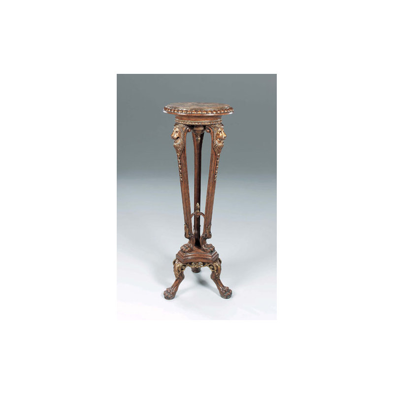 Lion Egyptian Carved Georgian Pedestal