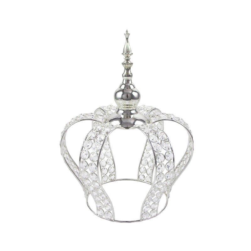 Centre de table Gafford Cuvier, H 14,75 po x l 11,25 po x P 11,25 po, Argent