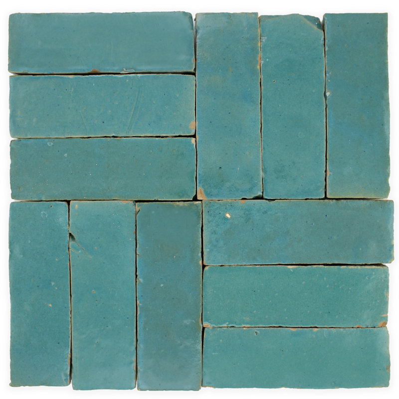 Moroccan Bejmat 5-1/2" x 1-3/4" Wall & Floor Tile, Waterfall