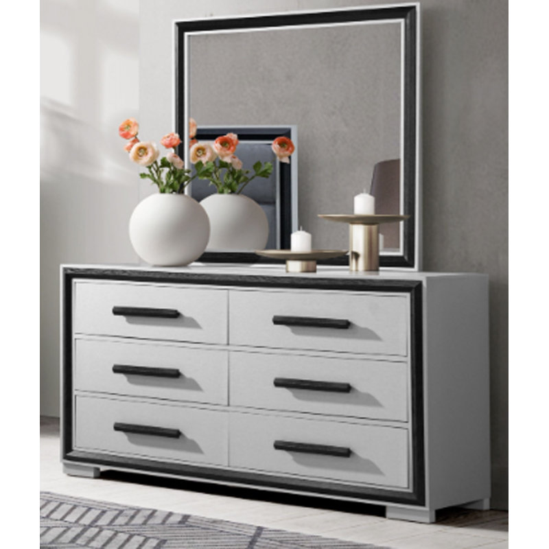 ADELAIDE DRESSER, Noir/gris