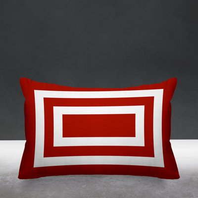 Luella Geometric Outdoor Reversible Throw Pillow