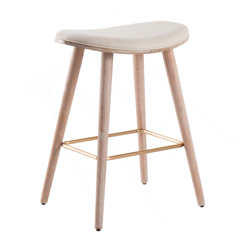 Tabouret de comptoir contemporain de 26 po Saddle
