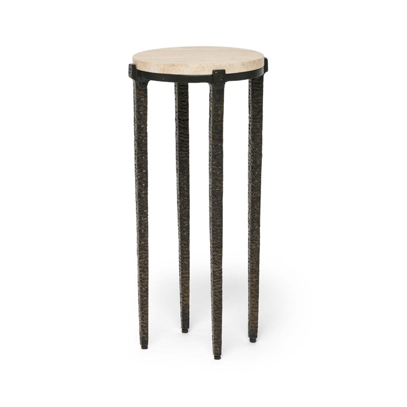 Como Marble End Table, Dusk, 22" H x 10" W x 10" D