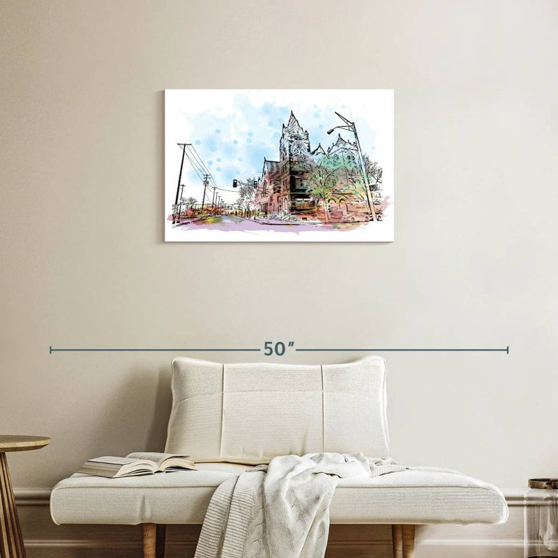 Sirci Fort Wayne Street Corner, H 20 po x l 30 po