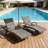 WICKER CHAISE LOUNGE