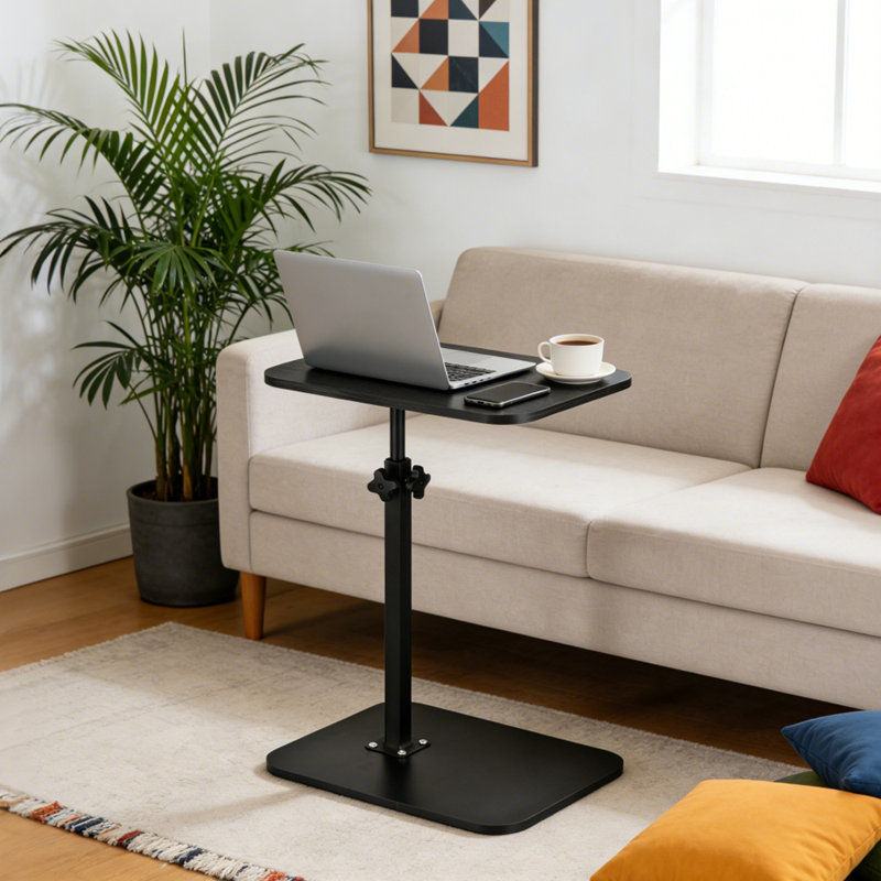 Table d'appoint pivotante à hauteur réglable
