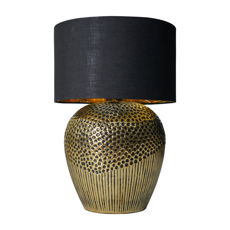 Metal Table Lamp, No, Navy Blue