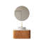 Meuble-lavabo de salle de bain Dina 30 po avec lavabo, meuble de rangement mural à bords arrondis flottants avec tiroir Dina, lavabo rond en céramique blanc avec motif de pierre, pré-assemblé, grain de bois Natura-1373174857
