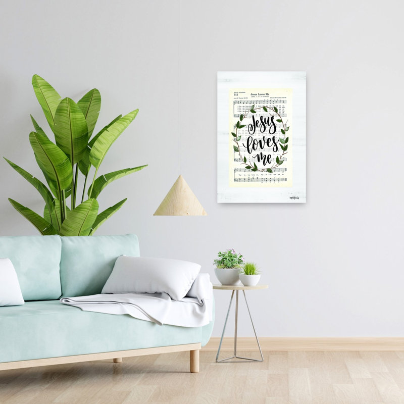 «Jesus Loves Me Hymn», art contemporain, H 24 po x l 16 po
