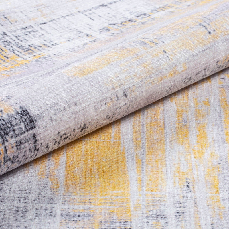 Premium 100% Polyester Area Rug, 6.9 x 10.2 ft | 1850 g/m², 0.2 in Pile Height | Recycled Poly Cotton Underside | Machine Washable at 30°C | Soft, Durable, Eco-Friendly Design for Modern Living Spaces