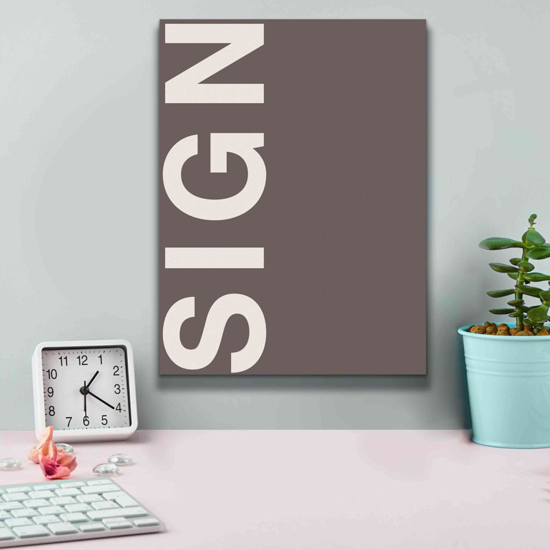«Sign» par Design Fabrikken, H 16 po x l 12 po x P 0,75 po