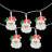 10-Count LED Santa Claus Micro Christmas Light Set 4.5Ft  Clear Wire