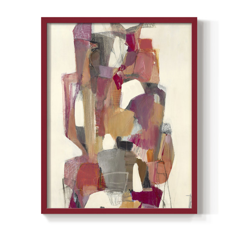 Totem at Sunrise Framed Print - Solid Wood, H 11 po x l 9 po, Rouge