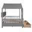 Lit double avec 2 tiroirs et tablette de rangement-2038039842