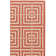 Arneshia Geometric Terracotta/Cream Indoor/Outdoor Area Rug