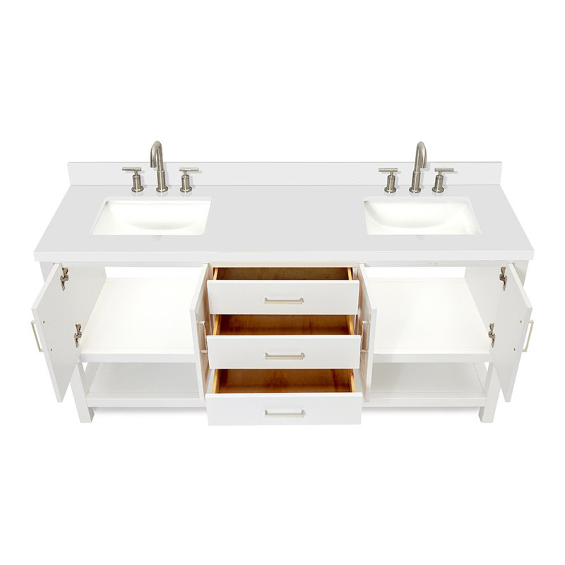 Magnolia Bath Vanity Oval Basin S073DWQ, Rectangular, White