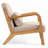 Solid Wood Frame Armchair