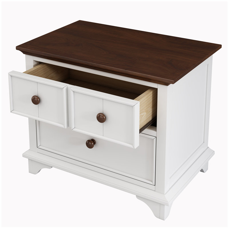 Commode d'appoint 2 tiroirs Lakita
