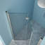Porte de douche en verre trempé nickel brossé l 34 po x H 72 po - peu encombrante, réglable, exquise et attrayante