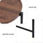 Petite table basse moderne à 2 niveaux avec tablette de rangement en bois, table d'appoint et table de chevet pour le salon | Idée de cadeau-1920392106