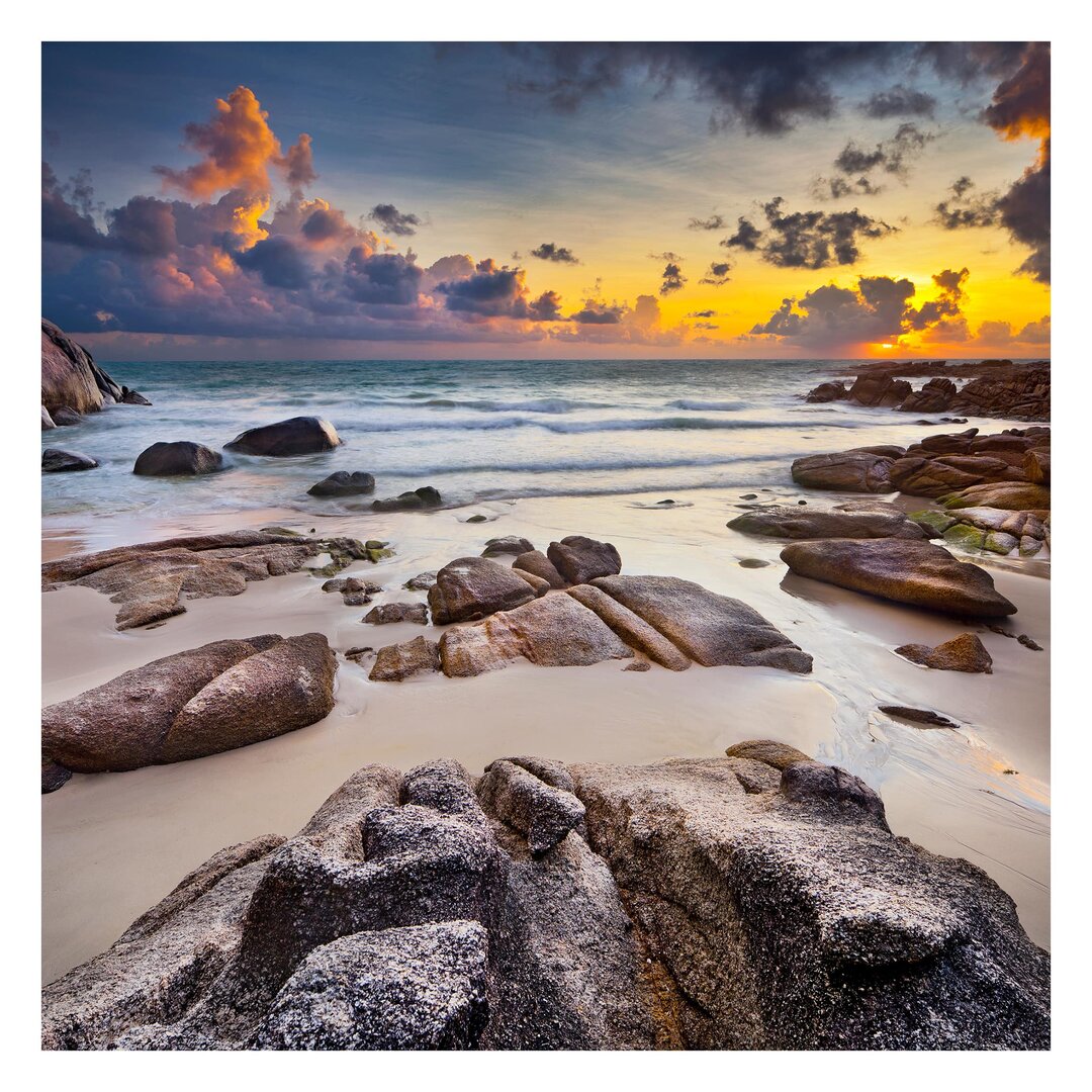 Strukturierte Fototapete Beach Sunrise in Thailand 2,88 m x 288 cm