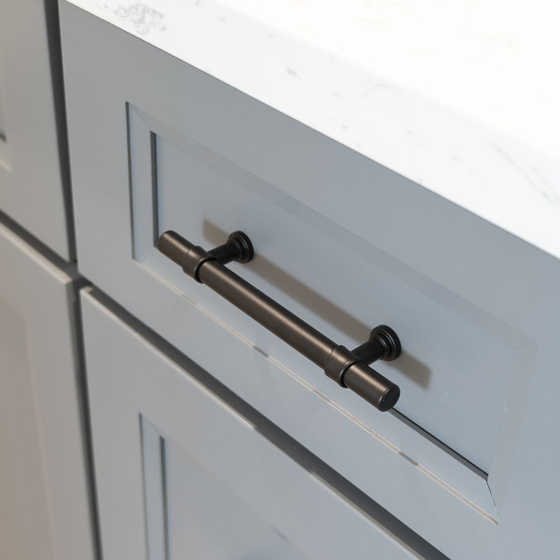 Poignée à tiroirs d'armoire de centre à centre, Noir mat, 6.25"