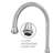 Whitehaus Collection Wall Mount Faucet with Gooseneck Swivel Spout and Solid Brass Side Spray-55879956-93327261
