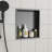 Stainless Steel Shower Niche, Gunmetal Black-931356774-931356776