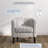 Munson 26.77" Wide Linen/Polyester Upholstered Barrel Chair-421232035