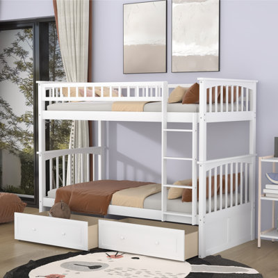 Gilba Kids Twin Over Twin Bunk Bed