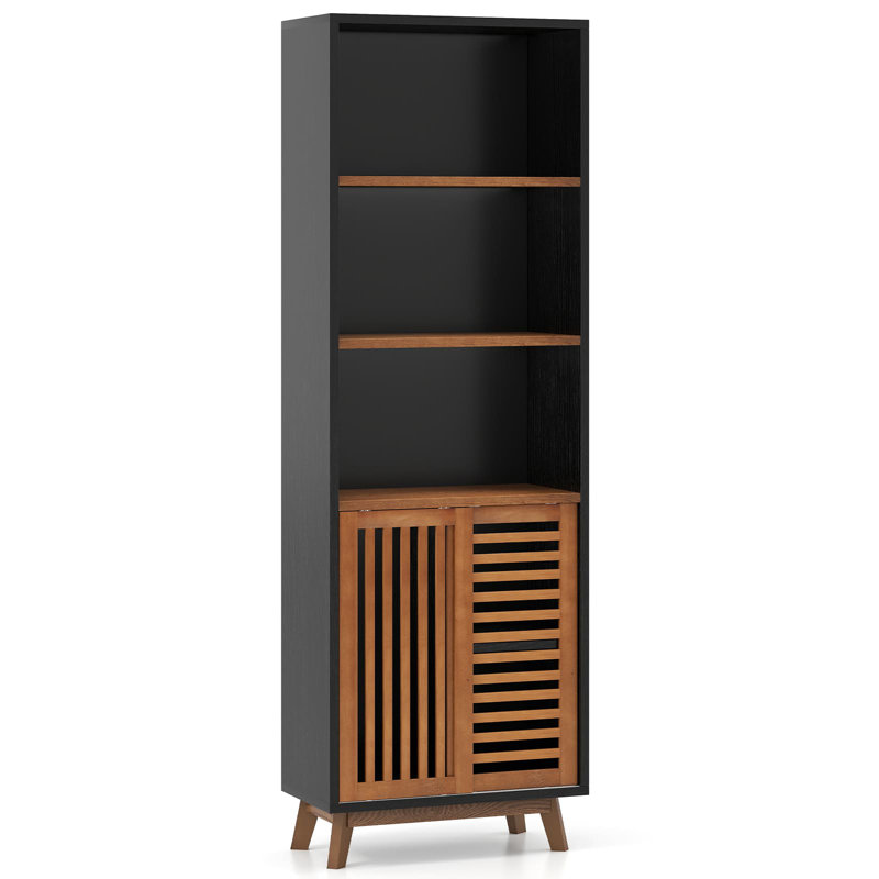 178cm H x 59cm W Solid Wood Book Cabinet Bookcase