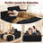 3-piece No-assembly Living Room Set, Plush Modern Sectional Sofa With Loveseat And Chaise Lounge-793266964-793266408