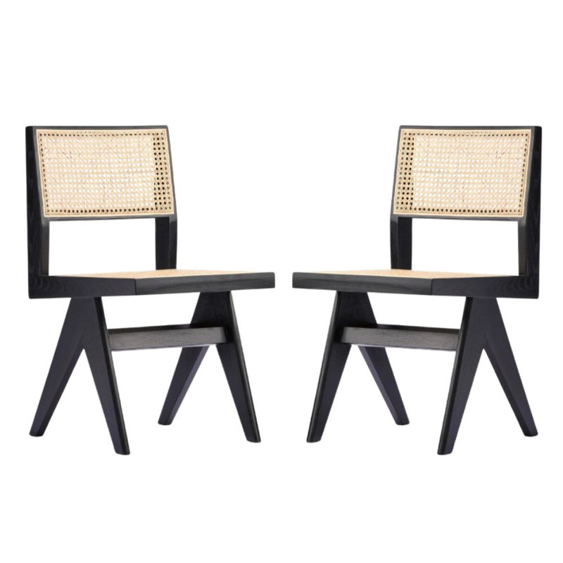 Chaise parsons Dasi, Noir